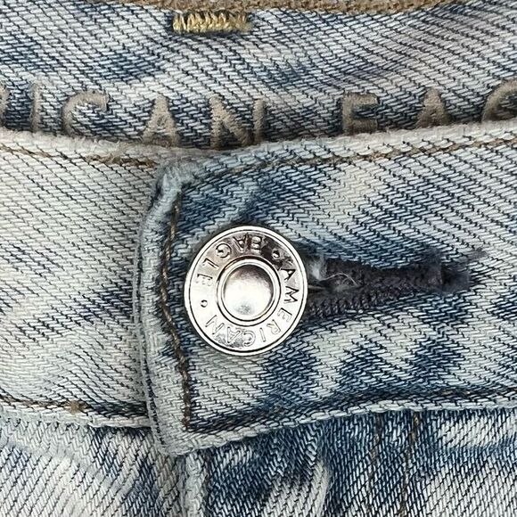 AE American Eagle Mom Shorts Raw Hem Size 2 - Picture 4 of 10